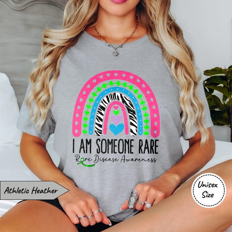 Rare Disease Awareness Shirt • I Am Someone Rare T-Shirt • Rare Disease Day Tshirt • Adult and Youth Size • Premium Soft Cotton Tee Athletic Heather