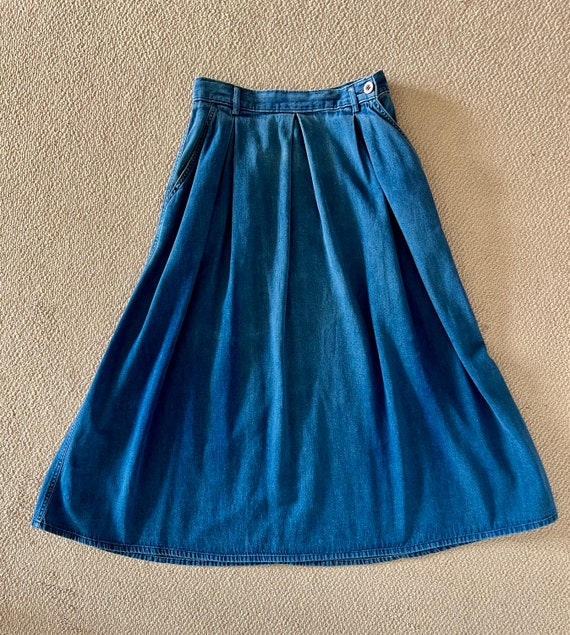 80's Vintage Calvin Klein Denim skirt - image 1