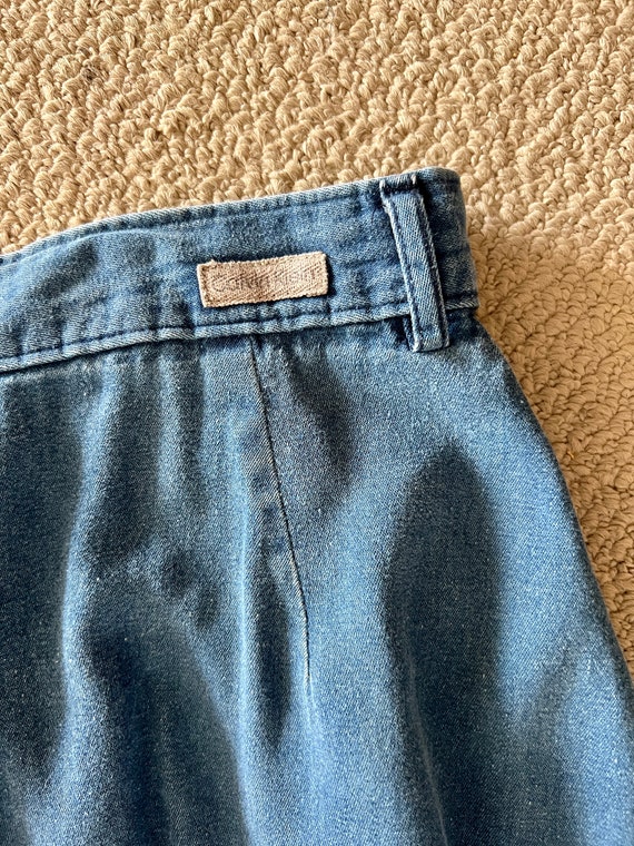 80's Vintage Calvin Klein Denim skirt - image 7