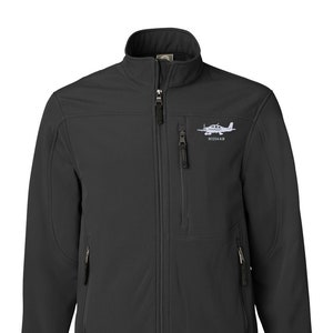 SR22 Aircraft Windbreaker, SR21 Airplane Jacket, SR22T Plane Soft Shell, Pilot Gift, Custom Tail Jacket, Custom N Number Windbreaker