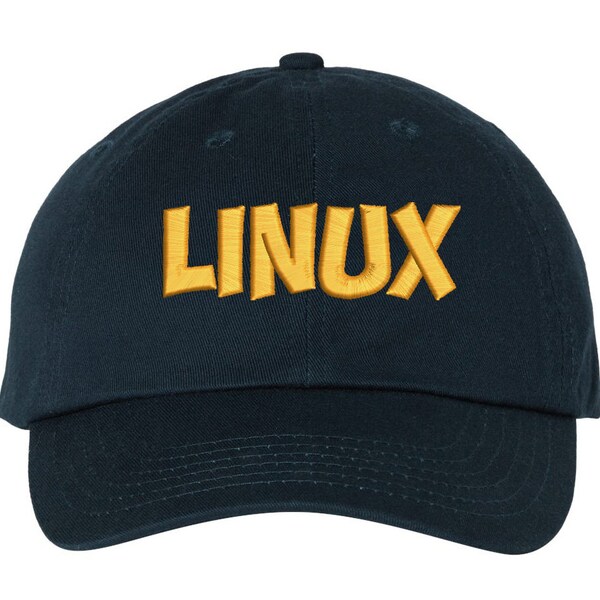 Linux Hat, Linux Admin Baseball Cap, Geek Fashion Hat, Tech Lover Hat, Open Source Hat, Linux Fashion Hat, Linux Gift, Embroidered