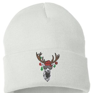 Coole Rentier-Baseball-Beanie, Urlaub-Ren-Beanie, Weihnachtsmütze, lustige Weihnachtsbeanie, Weihnachtsgeschenk
