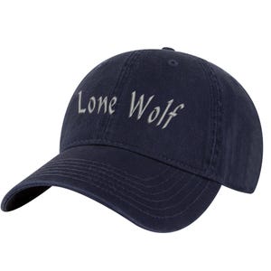 Lone Wolf Baseball Cap – Adjustable Embroidered Outdoor Hat