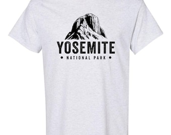 Yosemite National Park T-Shirt - 100% Heavy Cotton Mountain Graphic Tee