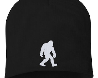 Yeti Mütze, Big Foot Sasquatch Mütze, Sasquatch Mütze, gestickte Big Foot Mütze