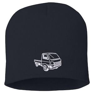 JDM Kei Truck Embroidered Beanie | Japanese Mini Truck Knit Winter Hat