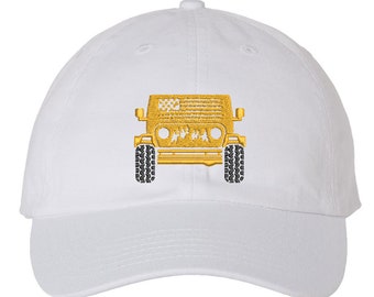 4x4 Off-Road Vehicle Dad Hat For Outdoor Enthusiasts, Trail Hat, Outdoors Gift, Custom Color