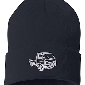 Mini Truck Kei Car Embroidered Beanie, JDM Kei Car Beanie, Mini Kei Car Hat, Mini Truck Hat