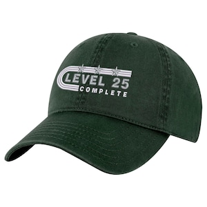25th Silver Anniversary Baseball Hat - Level 25 Complete Dad Cap