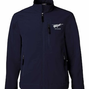 Custom Airplane Pilot Jacket | Personalized N Number Embroidered Soft Shell