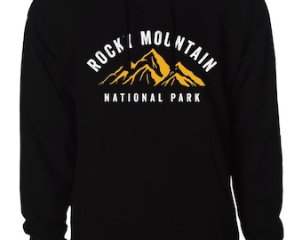 Rocky Mountain National Park Hoodie - Adventure-Ready Mountain Graphic Sweatshirt