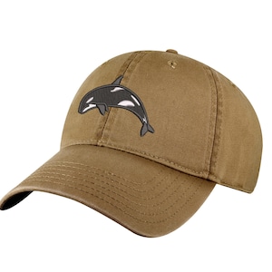 Killer Whale Hat – Embroidered Orca Baseball Cap, Marine Life Dad Hat