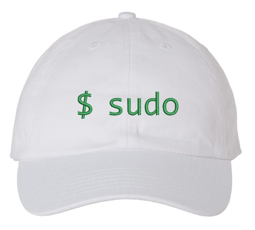 Sudo linux hat linux command prompt hat linux admin hat etsy