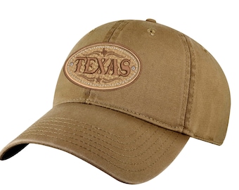 Embroidered Texas Patch Baseball Hat - Vintage Lone Star Cap
