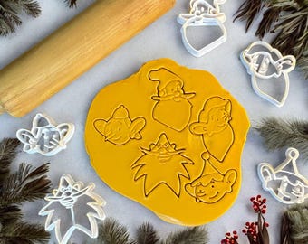 12-teiliges Weihnachts-Keksausstecher-Set – 3D-Plätzchenausstecher Mit Stempelfunktion
