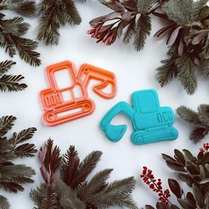 Bagger | Keksausstecher | Baustelle | Keksstempel | Kindergeburtstag | Keksform | Baumeister | Backform | Geschenkidee