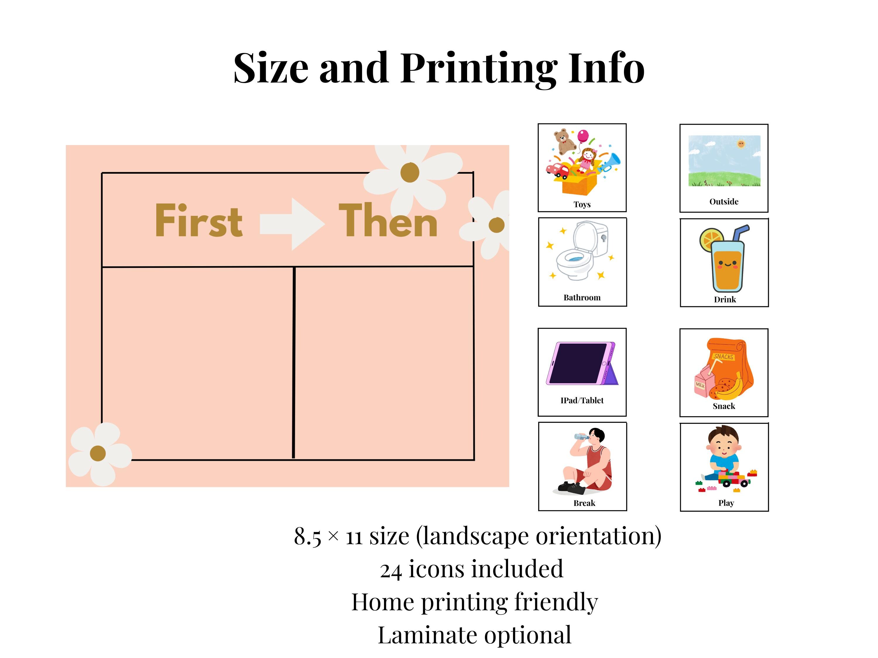Aba Visual Menu First Then Board Printable | Visual Schedule Tool | Autism Visual ...