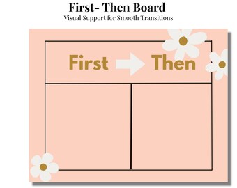 Prima poi la bacheca stampabile / Strumento di programmazione visiva / Supporto visivo per l'autismo / Tabella di routine per bambini piccoli / ABA Visual / Download immediato