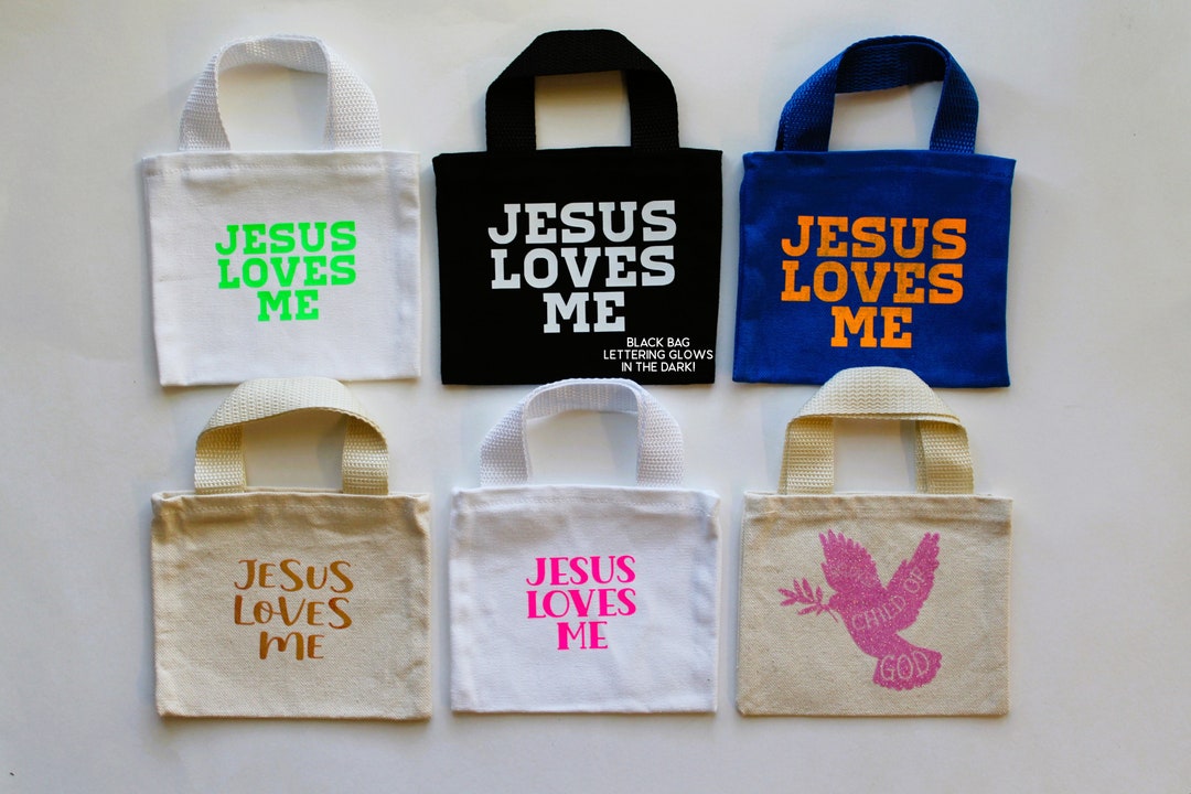Mini Tote Bags for Children Christianthemed Kid Tote Bag Church, Mass