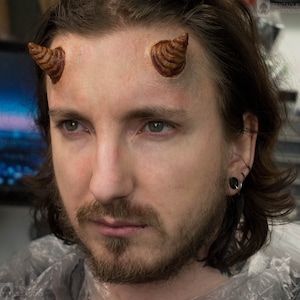 Small Horns Prosthetics / Cosplay / Halloween / Latex free / SFX Makeup / LARP