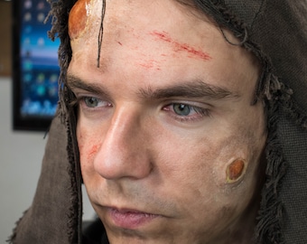 Prótesis de silicona con quiste pequeño infectado / Cosplay / Halloween / Sin látex / Maquillaje SFX / LARP / Trauma