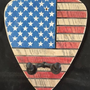 USA Flag Guitar Mount - DIGITAL Files, SVG, png and Dxf
