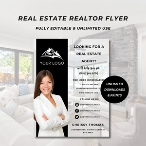 Volante de compra o venta, volante de compra de vivienda, plantilla de bienes raíces, volante de agente inmobiliario para hacer uno mismo, carta de agricultura, editable con Canva, plantilla imprimible