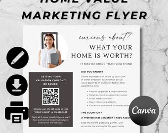 Home Wert Marketing Flyer, Eigenschaften Flyer, CMA Mailer, Blei Magnet, Realkantet