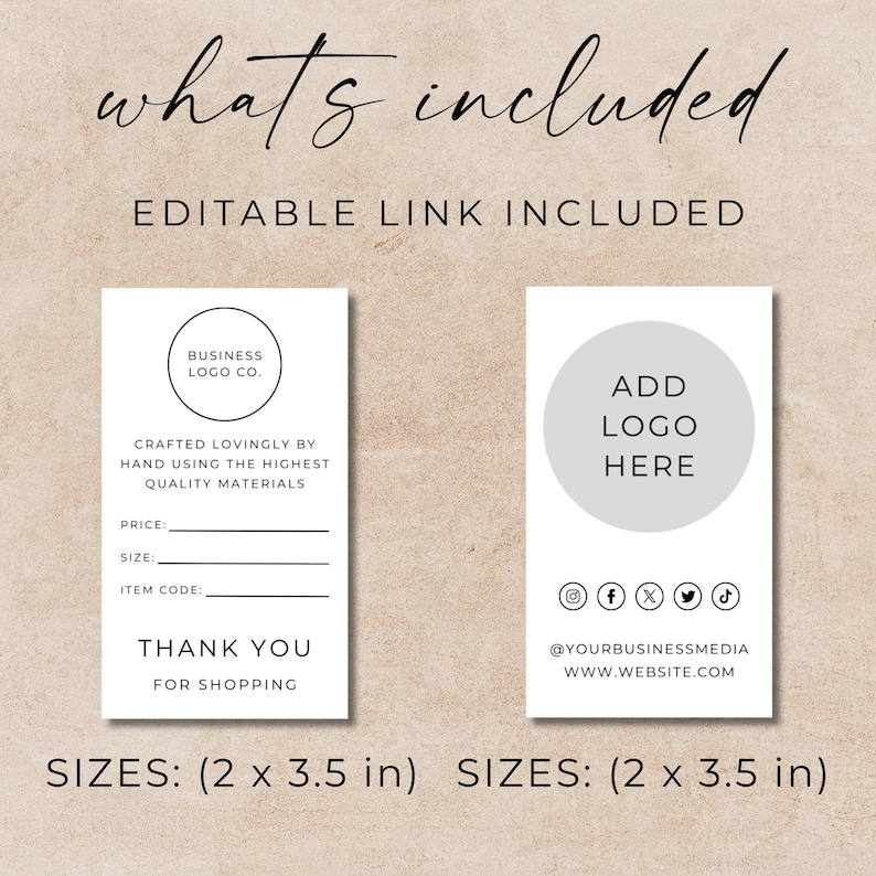 Business Price Tags, Modern Small Business Price Tag, Hanging Clothing ...
