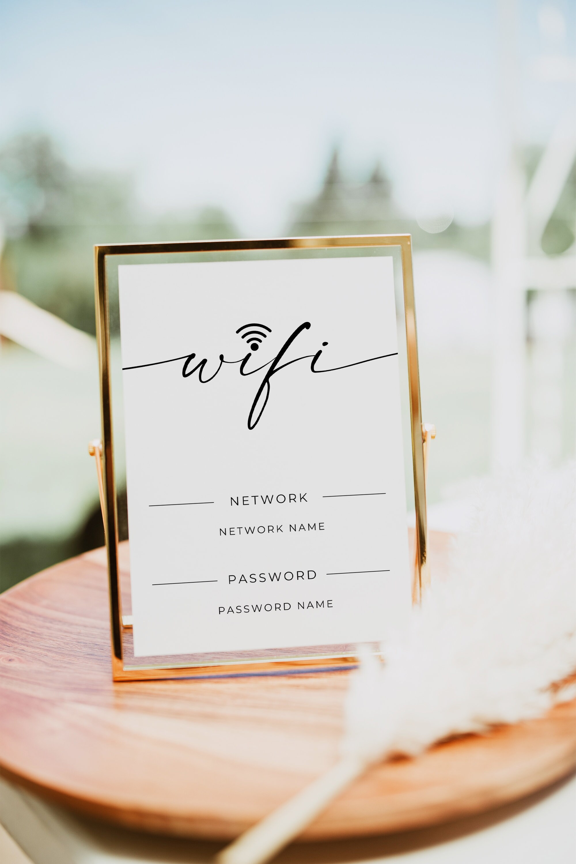 Example Wi Fi Password Sign Wifi Password Sign Business, WIFI Password Sign Printable, Editable ...