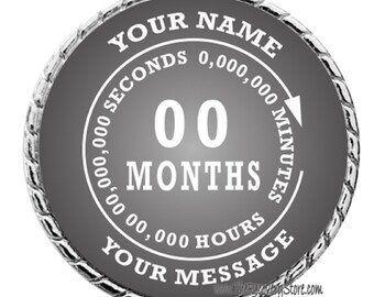 Custom Recovery Medallion - Gray - Recovery Milestone - Program Neutral - AA, NA, GA