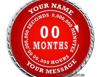 Custom Recovery Medallion - Red - Recovery Milestone - Program Neutral - AA, NA, GA