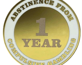 Gambling Addiction Recovery - Abstinence From Compulsive Gambling - Recovery Medallion