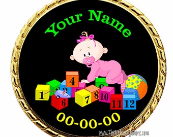 Nine Month Crybaby Medallion - Girl