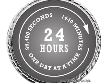 24 Hour Recovery Medallion - Recovery Milestone - Program Neutral - AA, NA, GA
