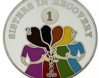Sisters In Recovery Program Neutral Medallion - Recovery Milestone - AA, NA, GA
