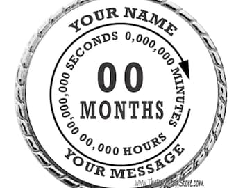 Custom Recovery Medallion - White/Black - Recovery Milestone - Program Neutral - AA, NA, GA