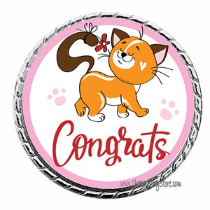 Cat Lovers Custom Recovery Medallion - Recovery Milestone - Program Neutral - AA, NA, GA - Customizable