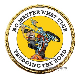 No Matter What Biker Yearly Recovery Medallion - Sobriety Milestone - Alcoholics Anonymous