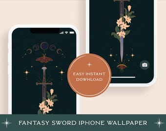 Fantasy Sword iPhone Background | Aesthetic Wallpaper for iPhone