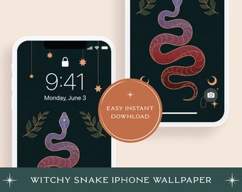 Witchy Snake iPhone Background | Aesthetic Wallpaper for iPhone