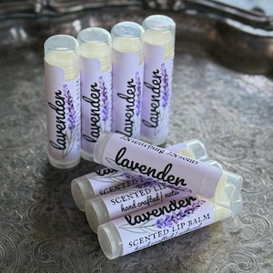 Lavender Scented Lip Balm | Nourishing Cocoa Butter & Beeswax Lip Balm