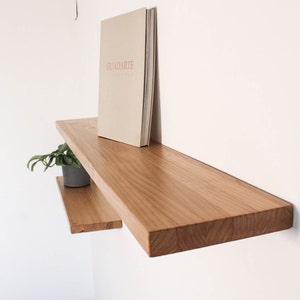 Floating Wooden Wall Shelf