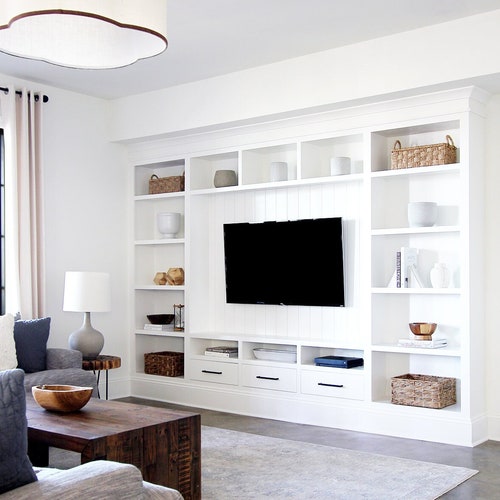 Media Builtins DIY Plans Etsy