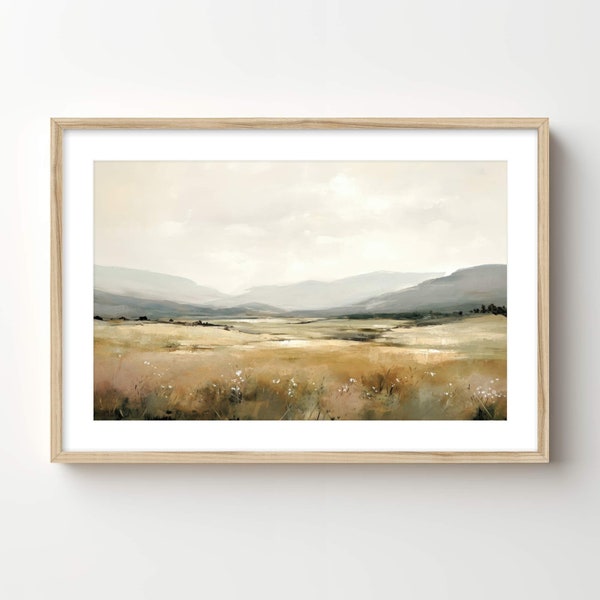 Plank & Pillow Framed Landscape Art Print | Wall Art | Large Print | Landscape Painting