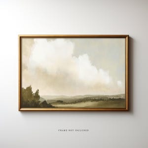 Cloud Landscape Painting: Large Wall Art Print