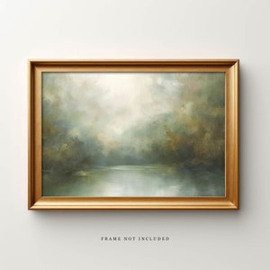 Plank & Pillow Landscape Art Print | Abstract Painting | Abstract Landscape | Large Print | Landscape Painting | Wall Art