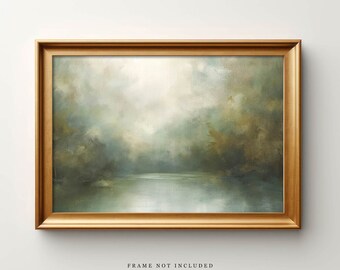 Abstract Landscape Art Print: Giclée Painting on Paper or Canvas