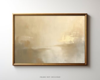 Abstract Landscape Art Print: Warm Neutral Wall Decor