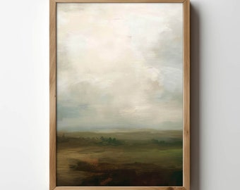 Abstract Landscape Art Print: Giclée Paper or Rolled Canvas
